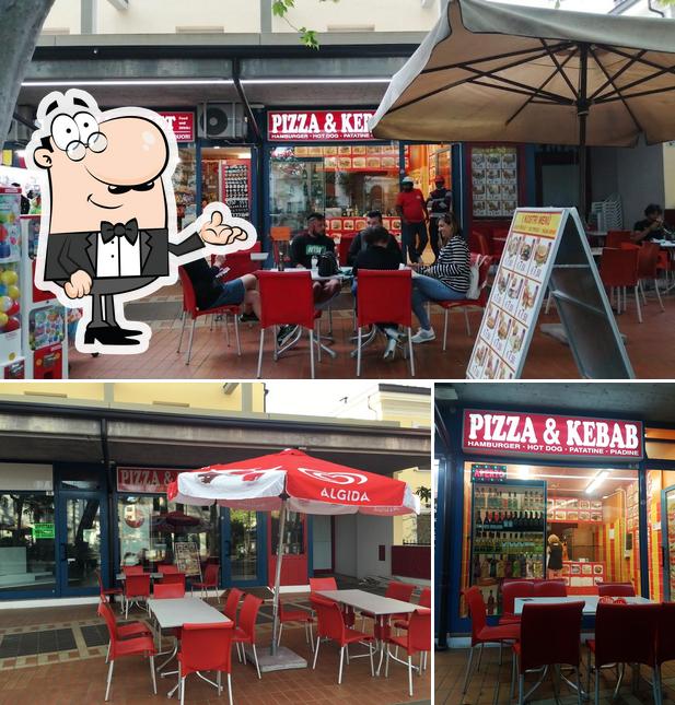 Gli interni di Pizza e Kebab