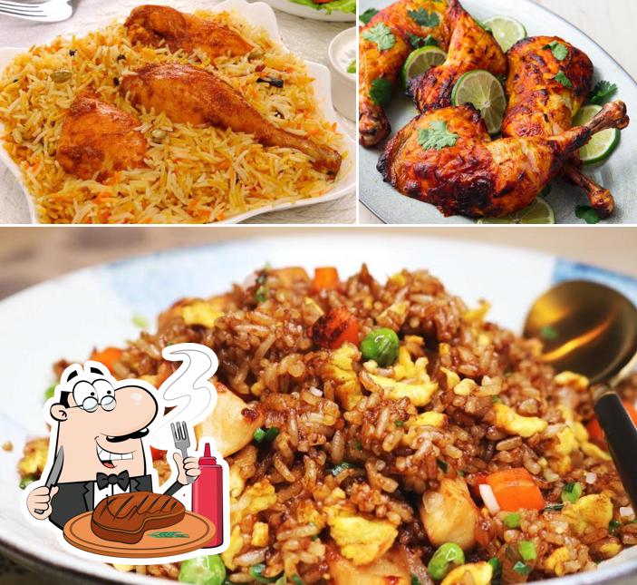 Avadi Charminar Biriyani provides meat dishes