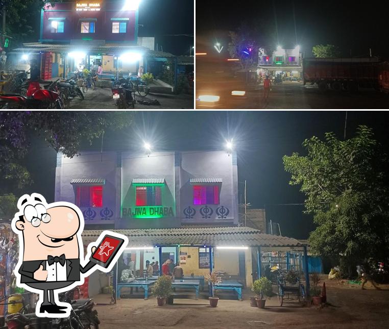 Enjoy the view at the outside area of Bajwa Hotel