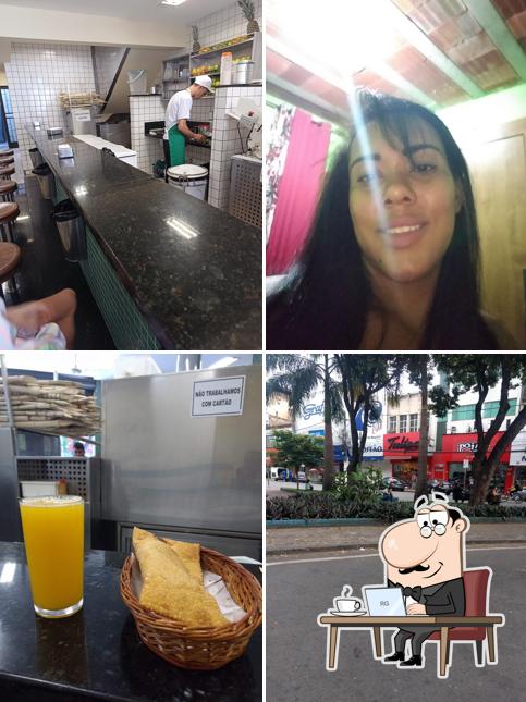 O interior do Rico Pastel