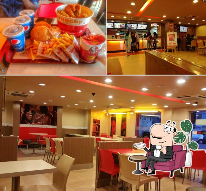 The interior of KFC