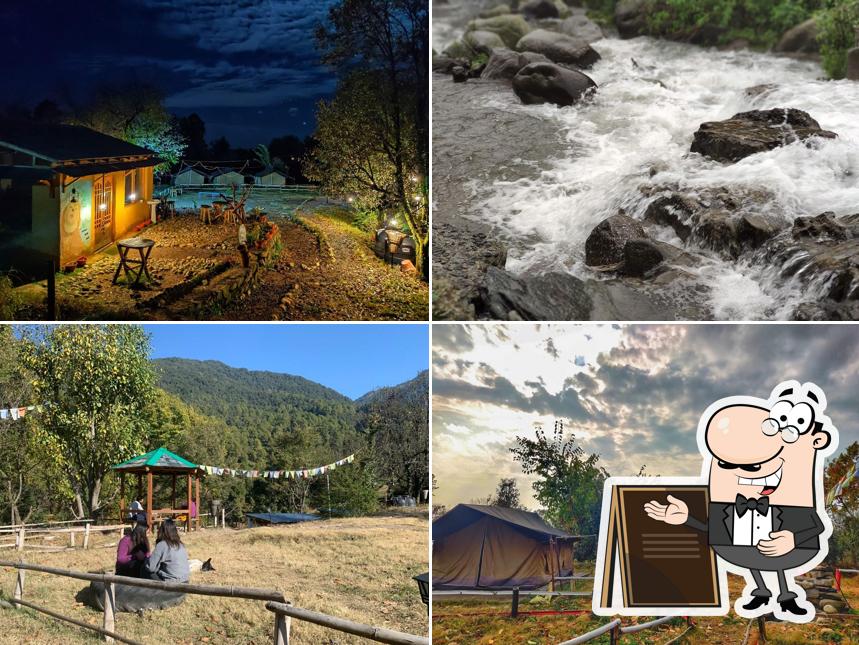 You can get some fresh air outside Monkey Mud House & Camps