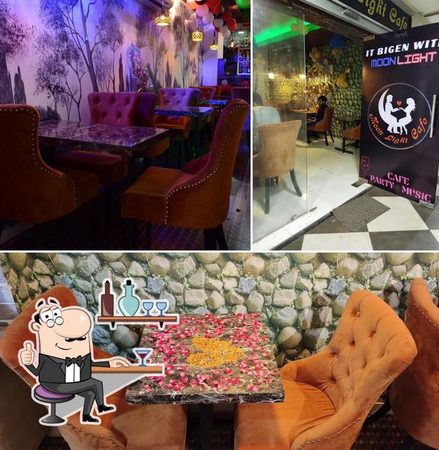 The interior of Moon Light Cafe & Club