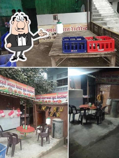 The interior of Namaste Bharat Fastfood Restaurant