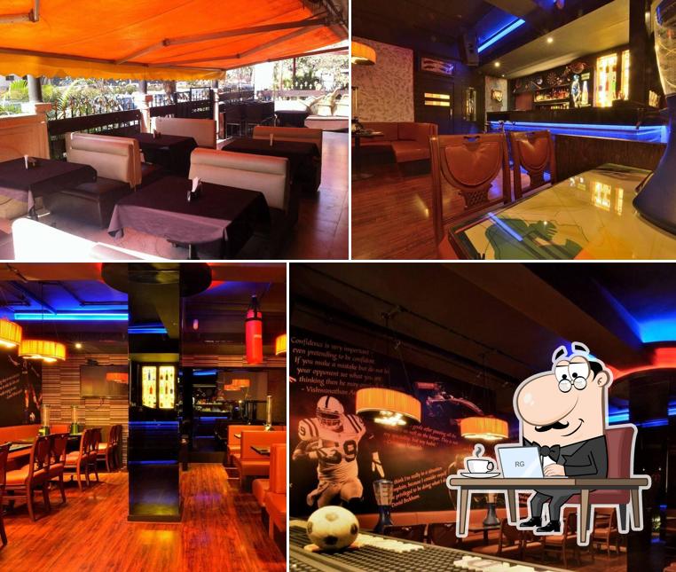 Take a seat at one of the tables at Center Point/ j9 lounge