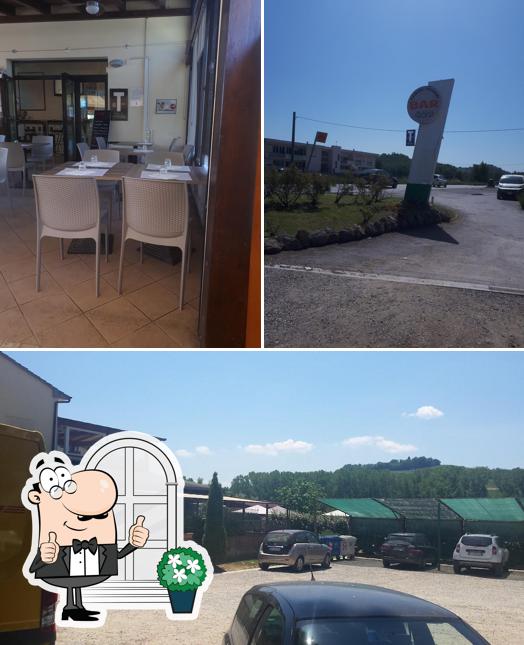 La esterno e interni del ristorante