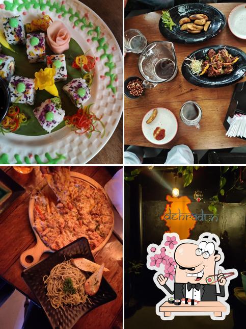 Pick various sushi options