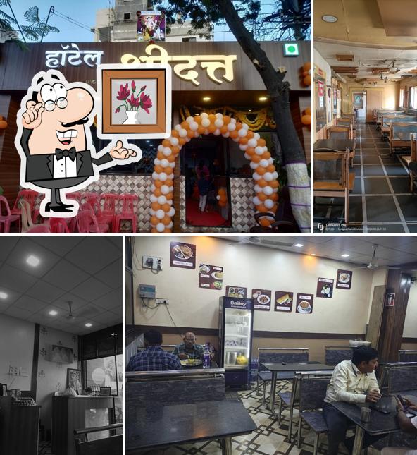 The interior of Hotel Shree Datta (Pure veg restaurant)