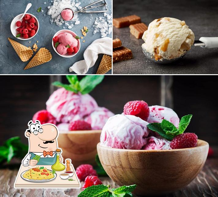 Food at Mama Mia! Italian Ice Creams