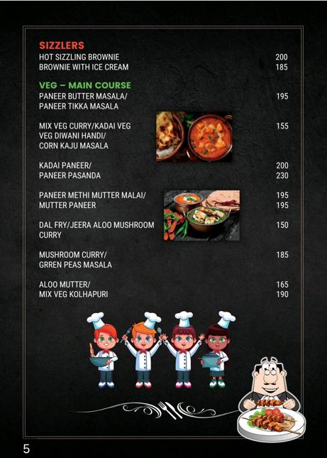 Food at Seiri resorts