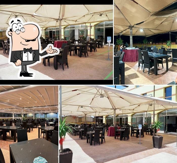 Siediti a un tavolo di mia sushi ristorante pizzeria