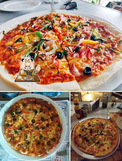 Order pizza at Tito's World Cafe