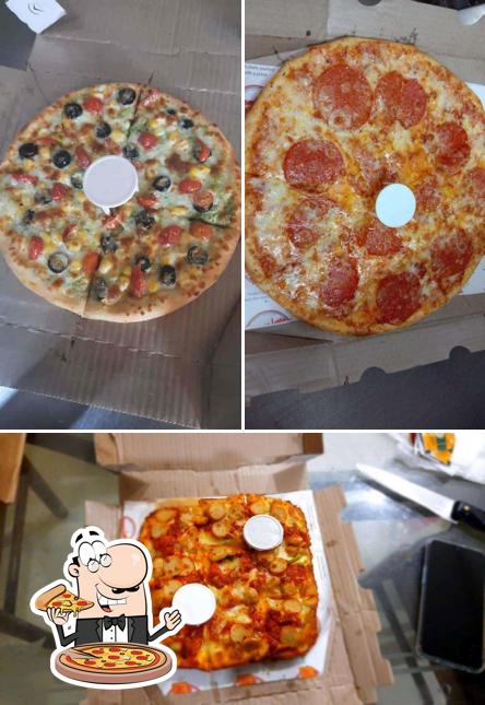 Pick pizza at New York Slice