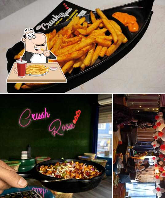 French fries at Cafe crush Room