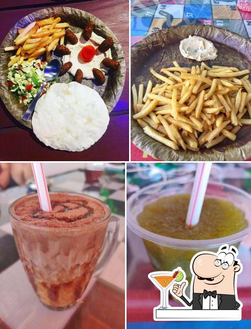 Among different things one can find drink and food at Doctor Alone Hostel & Cafe