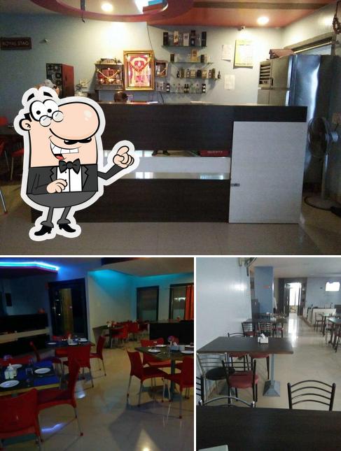 The interior of Galaxy Multi Cuisine Restaurant