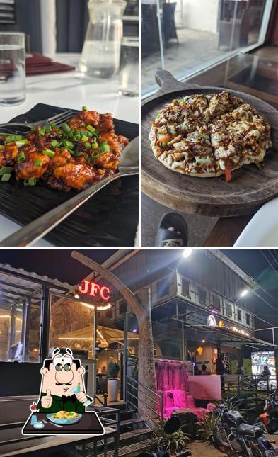 The restaurant's food and exterior