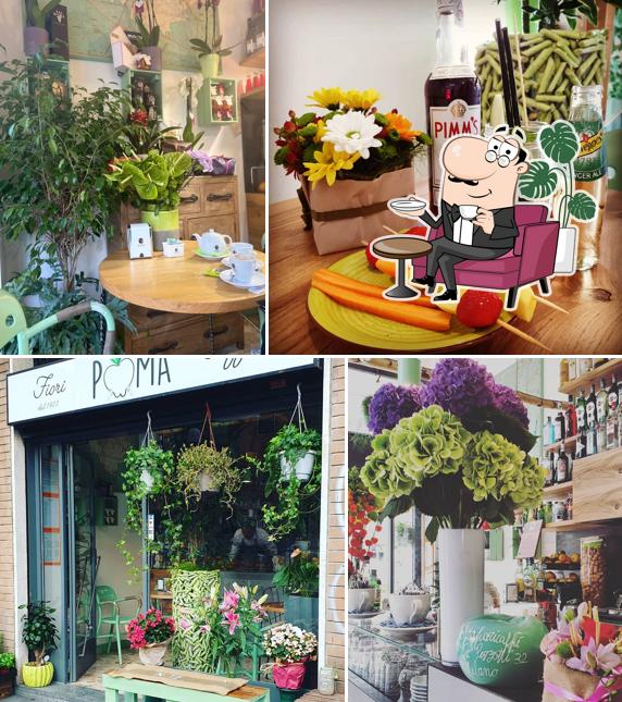 Gli interni di Poma Fiori & Caffè