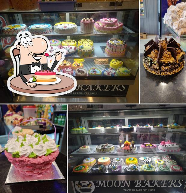 MOON BAKERS serves a variety of sweet dishes