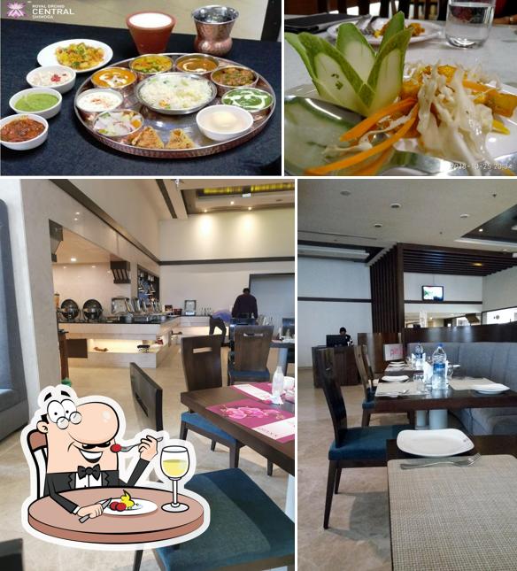 Take a look at the picture displaying food and interior at PINXX