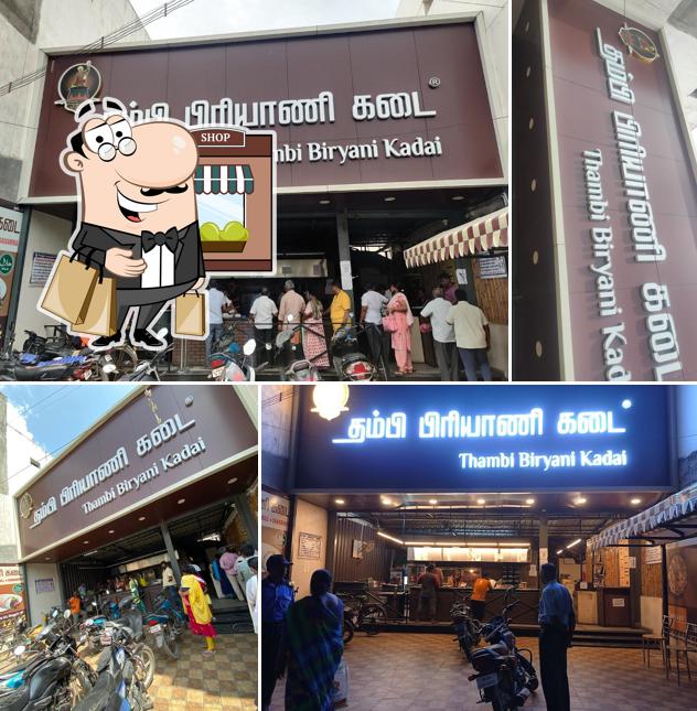 The exterior of Thambi Biryani Kadai