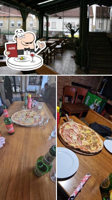 La cibo e interni del ristorante