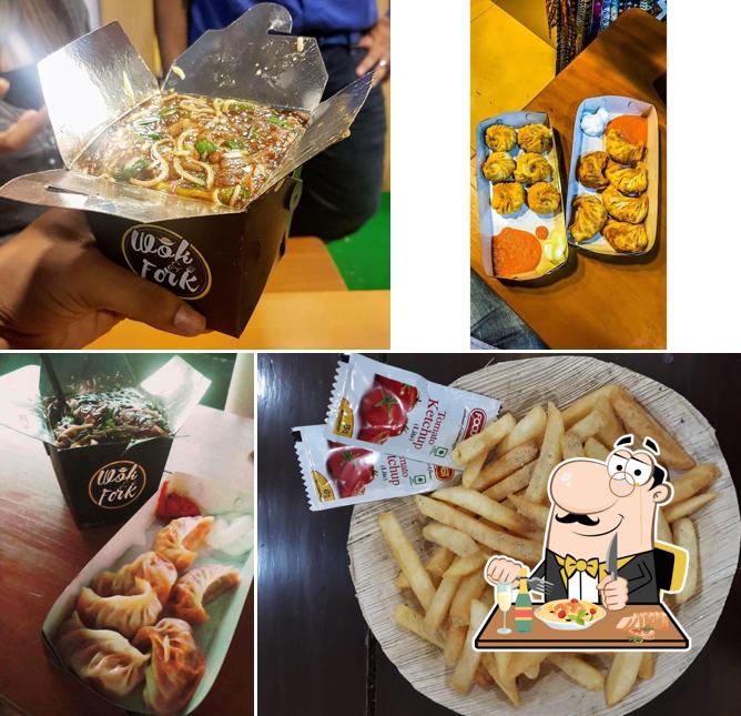 Food at Wok & Fork