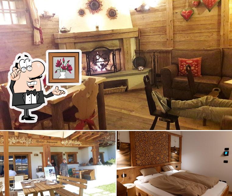 Gli interni di Chalet Fogajard