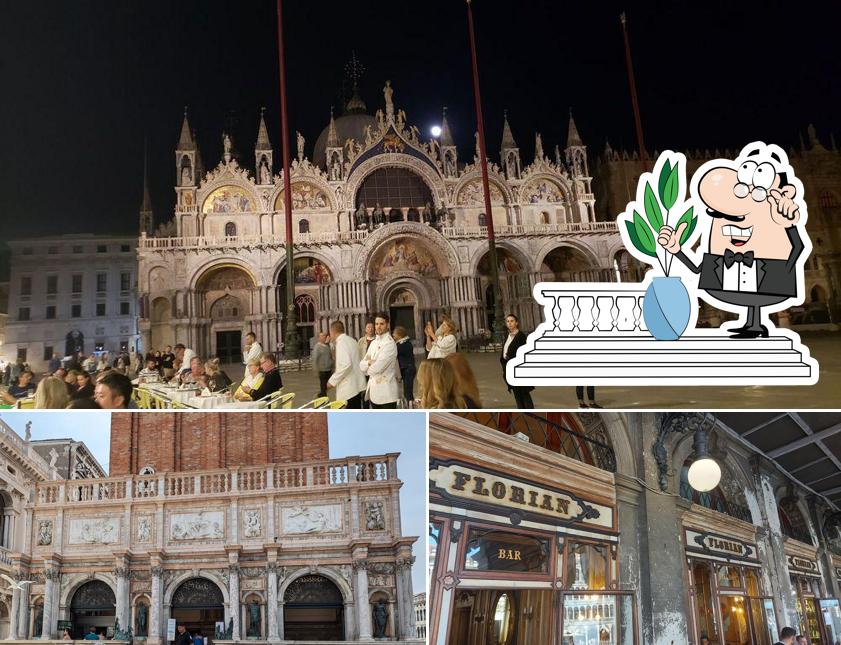 Goditi la vista dall'area esterna di Caffè Florian