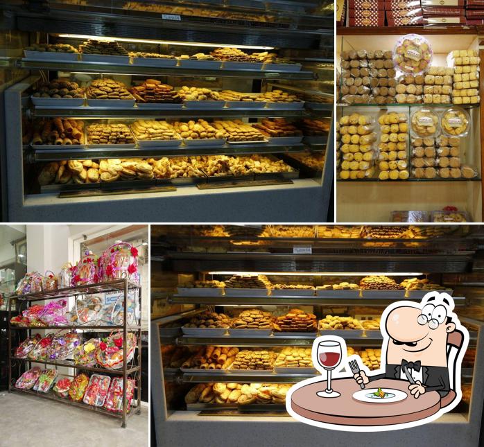 Food at Popular bakery and mithai shop
