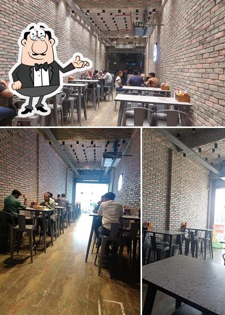 The interior of La Milano Pizzeria Manekbag, Ahmedabad