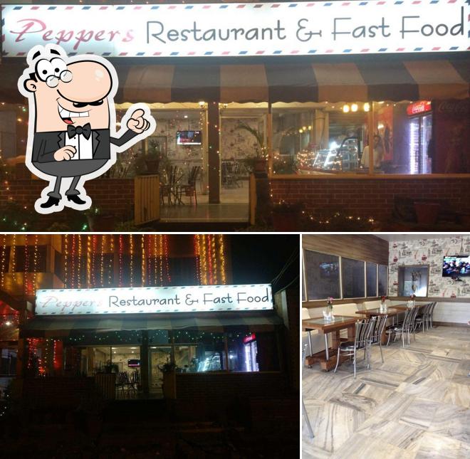The interior of Peppers Restaurant & Fast Food
