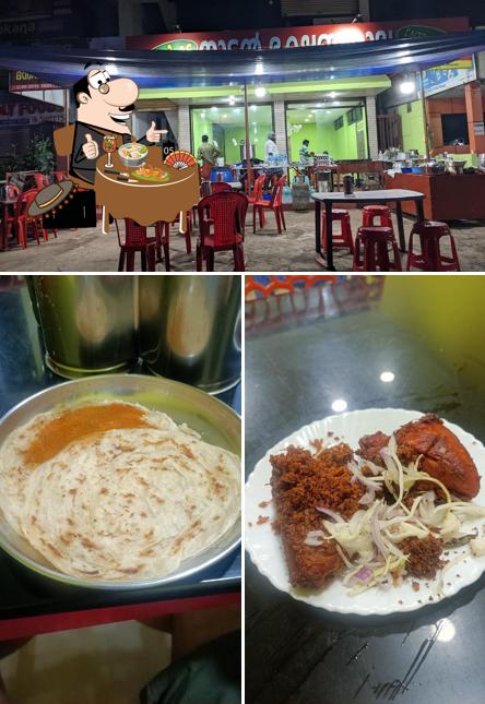 Take a look at the photo depicting food and interior at Ente Kada