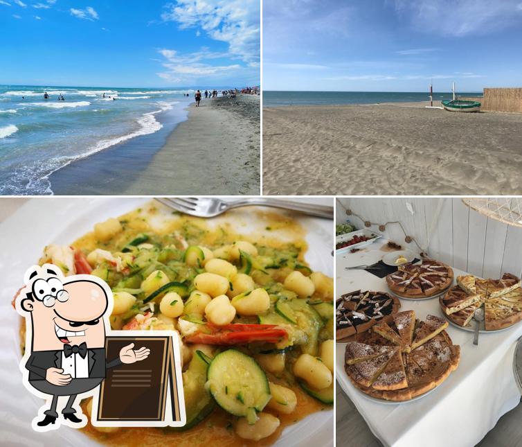 La immagine di esterno e cibo da Capanno dei Pescatori