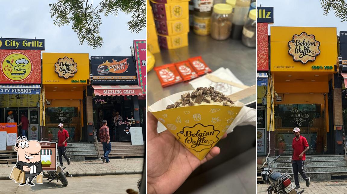 The exterior of The Belgian Waffle