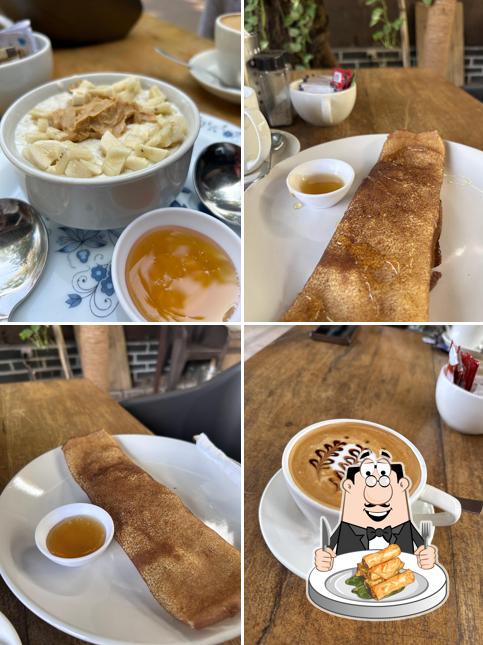 Spring rolls at The Garden Villa Coffee Hub