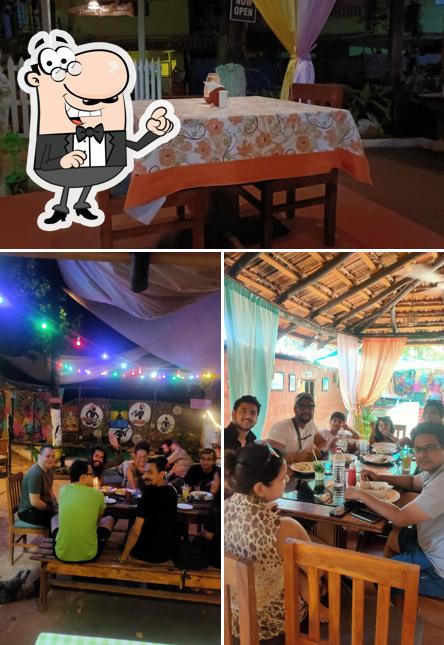 Take a seat at one of the tables at Soma Santripti Restaurant