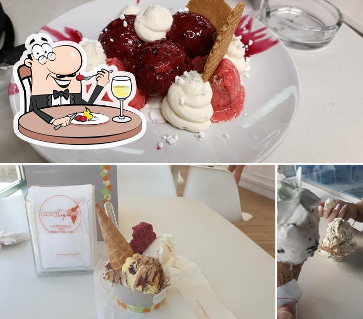 La foto della cibo e bevanda di Gelatique