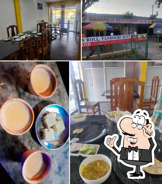 The image of Maharaja Restaurant’s interior and food