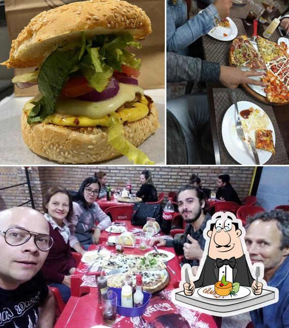 Comida em Fast Burguer X e Pizzas Coral