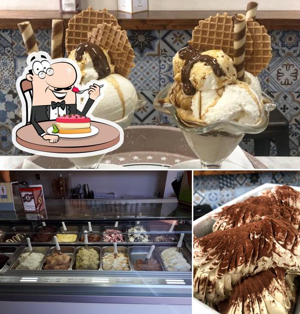 La Gelateria in piazzetta offre un'ampia gamma di dessert