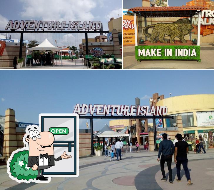 You can get some fresh air at the outside area of MR. CHEF INTERNATIONAL