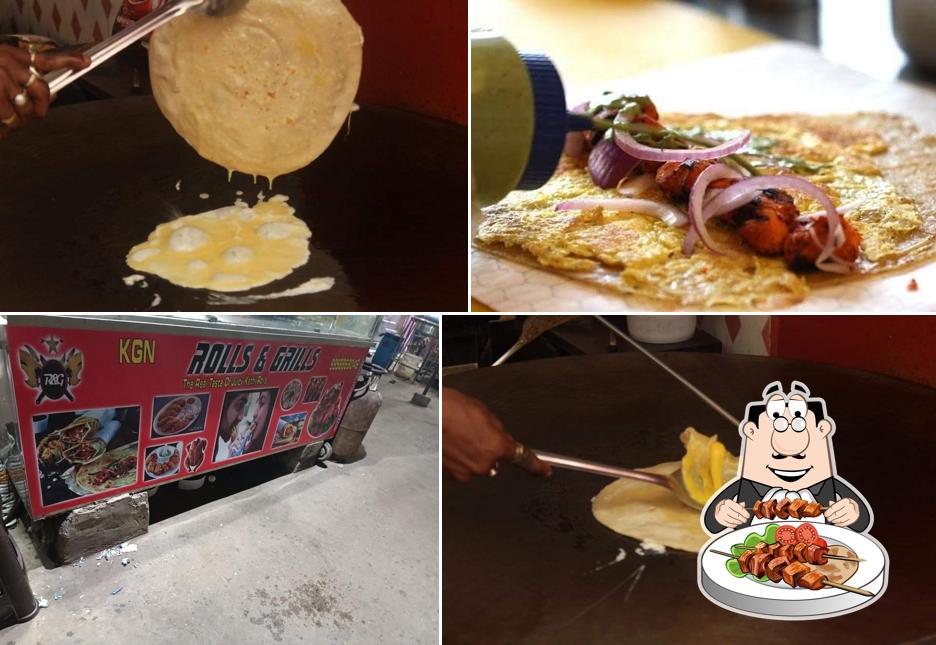 Food at Rolls & Grills