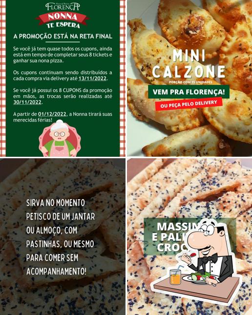 Platos en Florença Pizzas e Massas