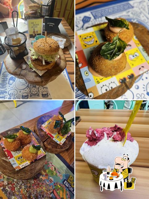 Arancino em Bob Esponja Burguer & Restaurante