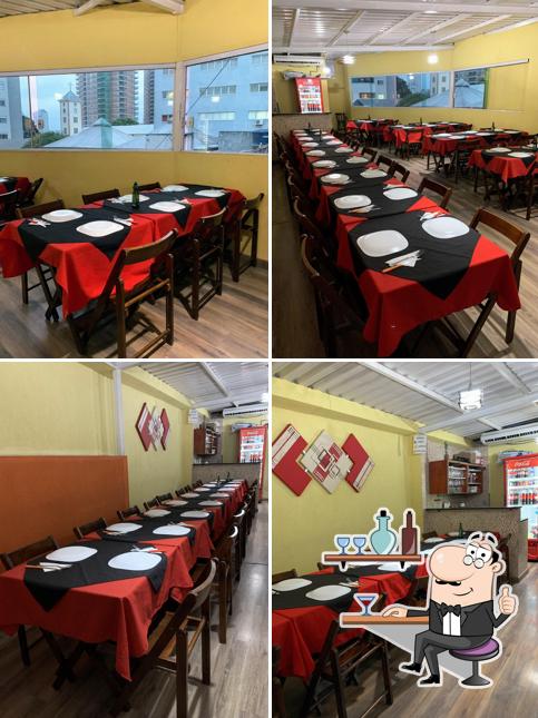 O interior do Ki Pizza