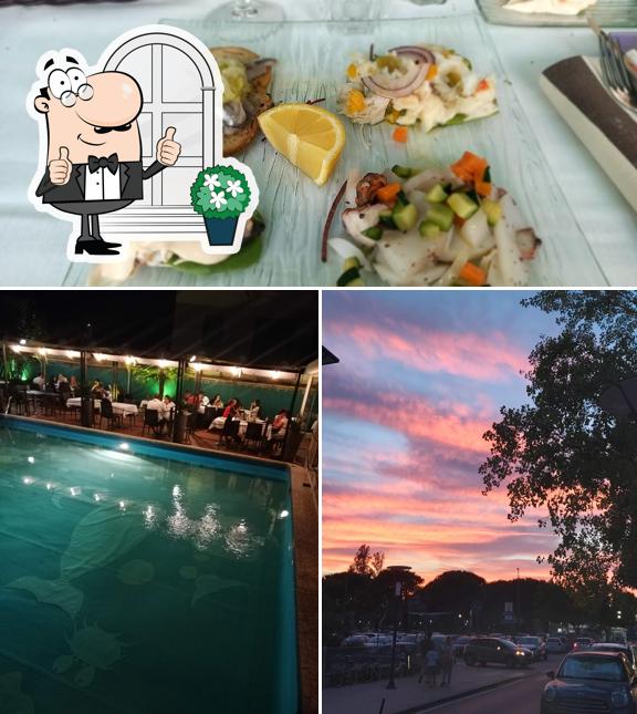 Tra le diverse cose da Ristorante La Piscina si possono trovare la esterno e cibo