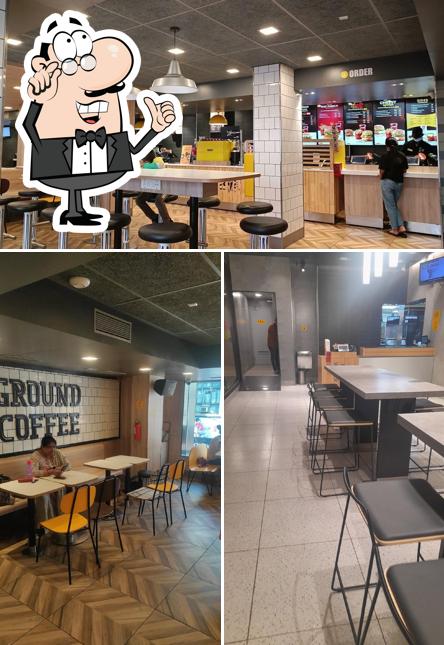 The interior of McDonald's