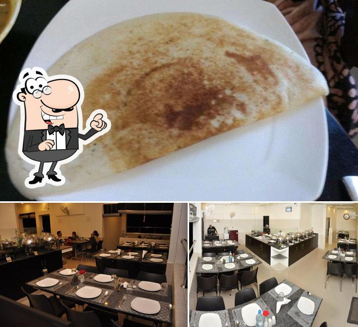The photo of Azumaa’s interior and food