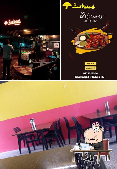 The interior of Barkaas Food Combos